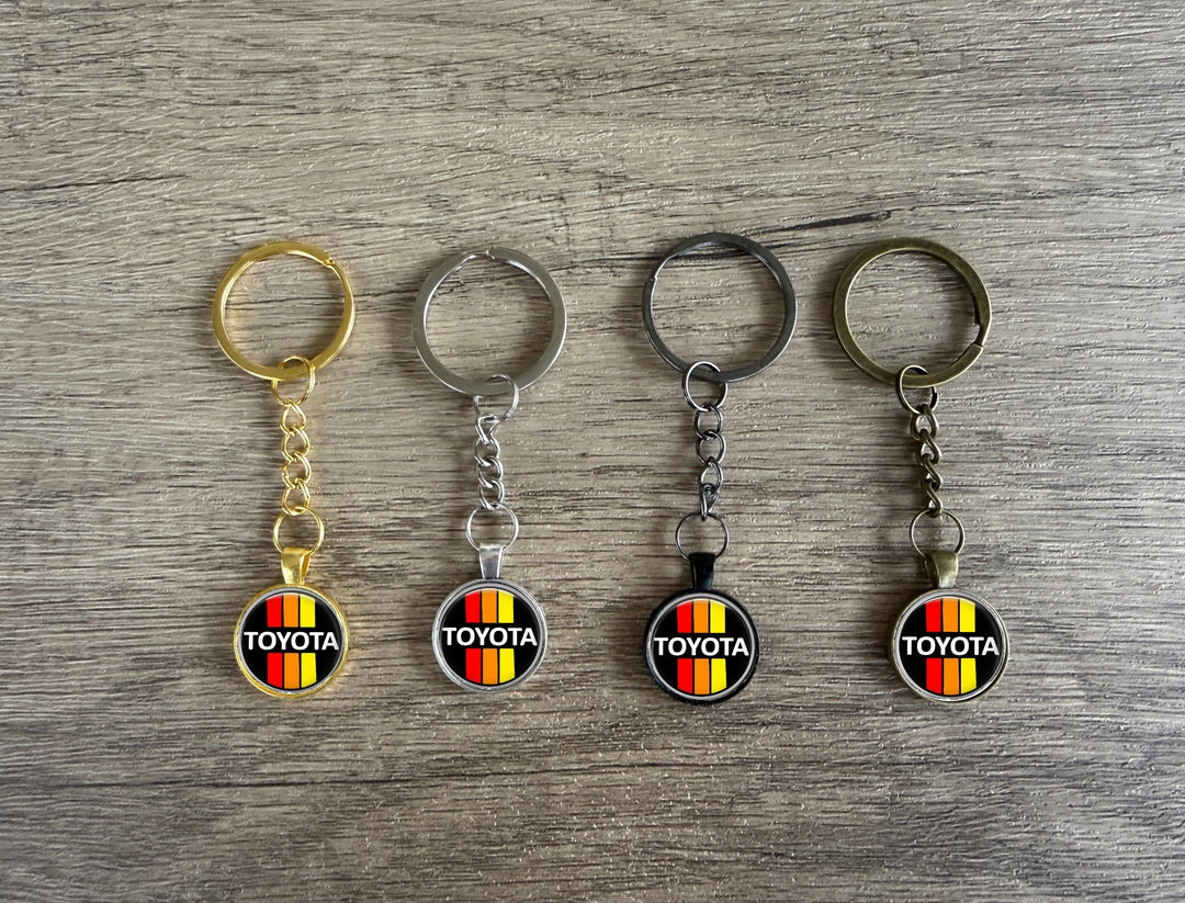 3 Stripe Toyota Metal Dangle Key Chain - Reefmonkey