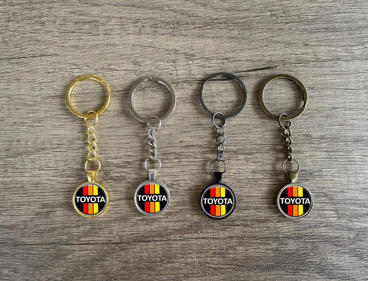 3 Stripe Toyota Metal Dangle Key Chain - Reefmonkey