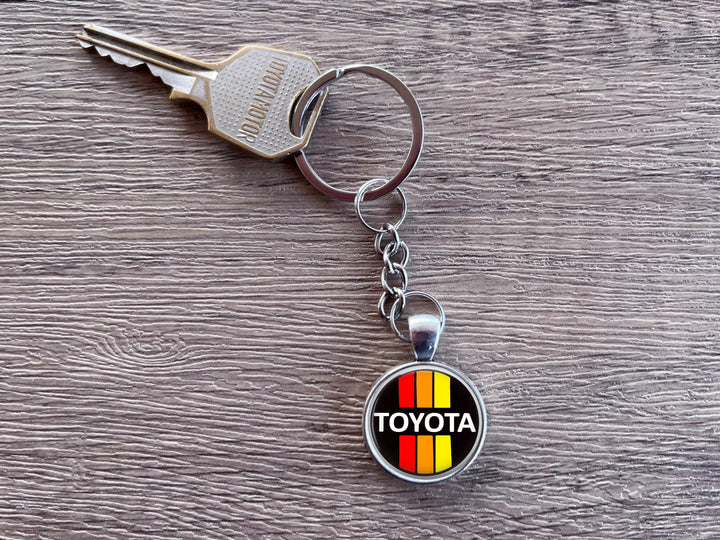3 Stripe Toyota Metal Dangle Key Chain - Reefmonkey