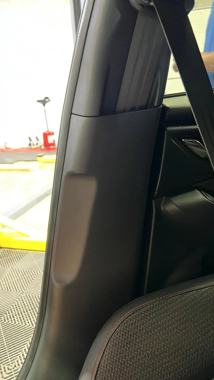 3D Carbon Seatbelt / Pillar Panel Protection Kit (Scuff Guard) - 2022+ WRX