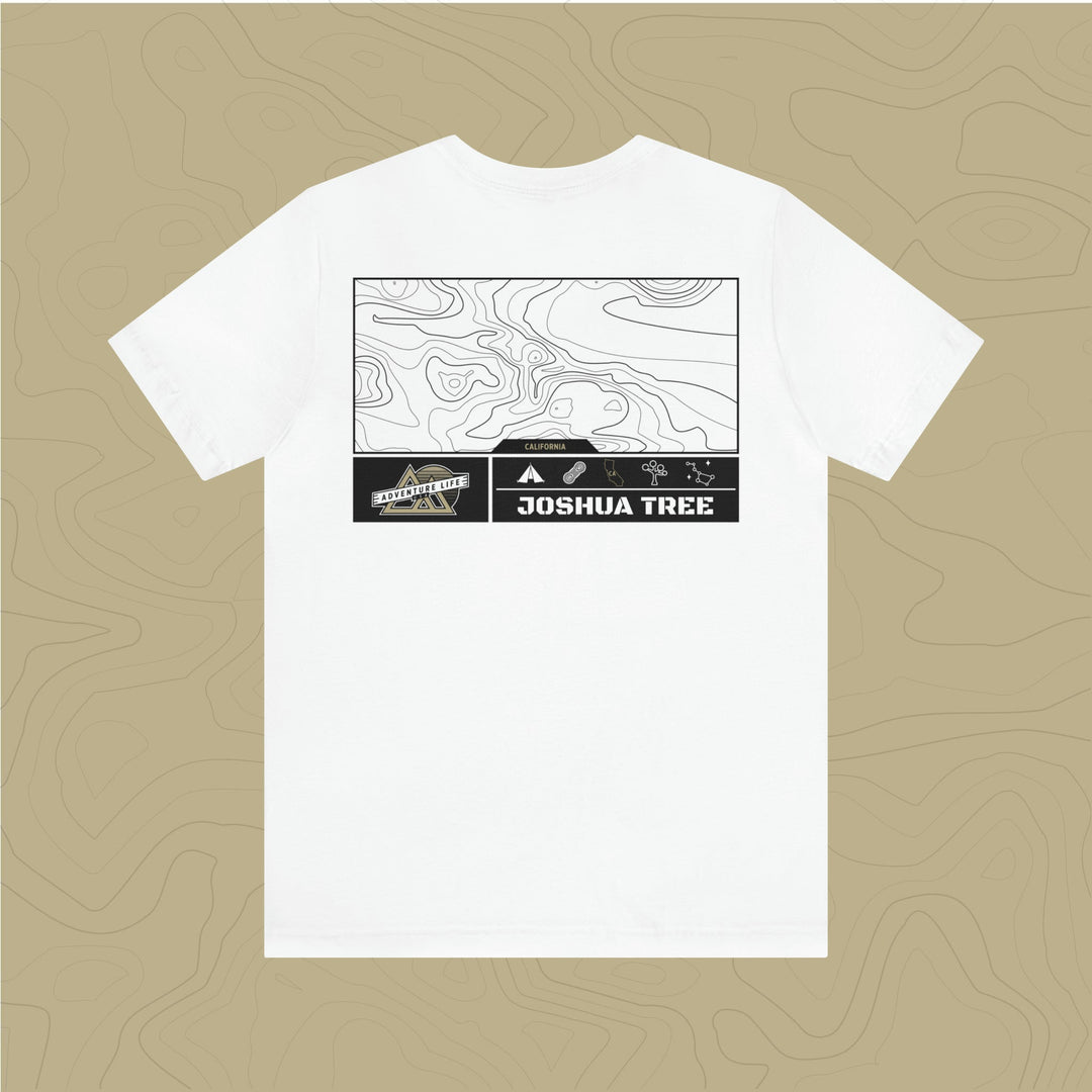 Joshua Tree National Park - Adventure Life Trail Topographic Garment Dyed Tee