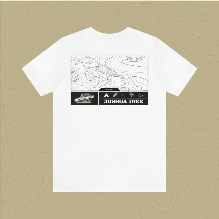 Joshua Tree National Park - Adventure Life Trail Topographic Garment Dyed Tee