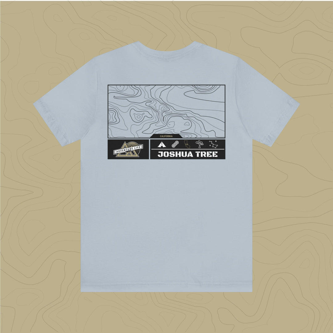 Joshua Tree National Park - Adventure Life Trail Topographic Garment Dyed Tee