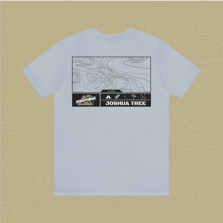 Joshua Tree National Park - Adventure Life Trail Topographic Garment Dyed Tee