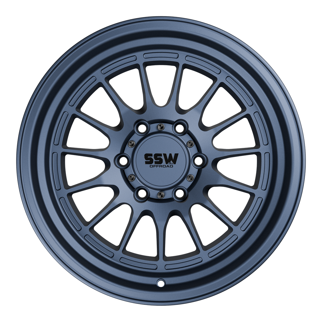 Dakar / Matte Blue / 17x9.0 -25