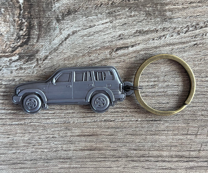 Land Cruiser 80 Series FJ80 FZJ80 3D Metal Key Chain