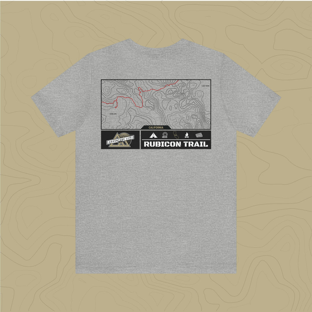 Rubicon Trail - Adventure Life Trail Topographic Garment Dyed Tee