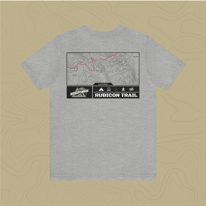 Rubicon Trail - Adventure Life Trail Topographic Garment Dyed Tee