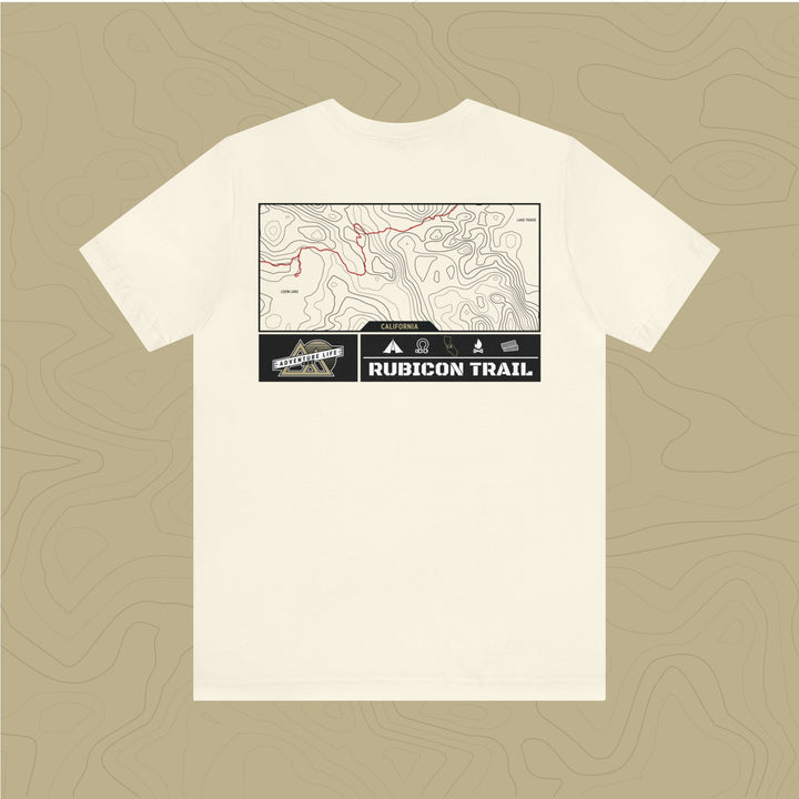 Rubicon Trail - Adventure Life Trail Topographic Garment Dyed Tee