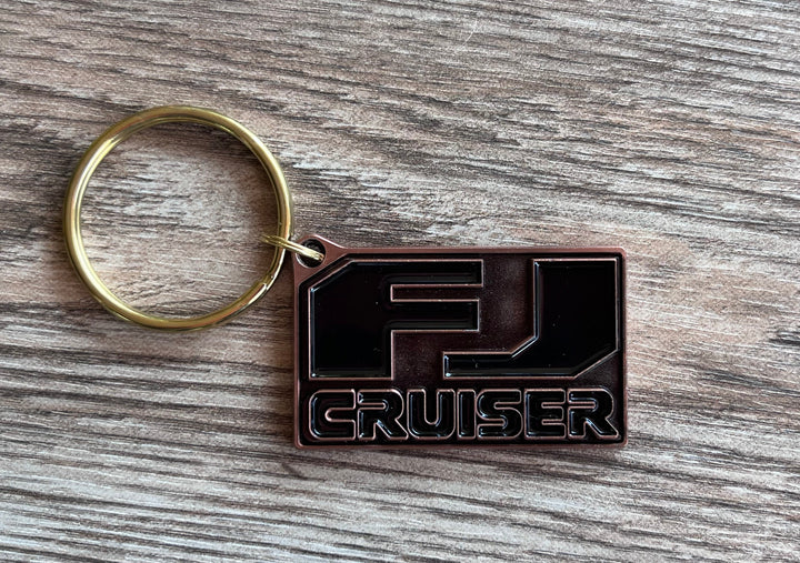 FJ Cruiser Cast Bronze Metal Key Chain Key Ring - Reefmonkey