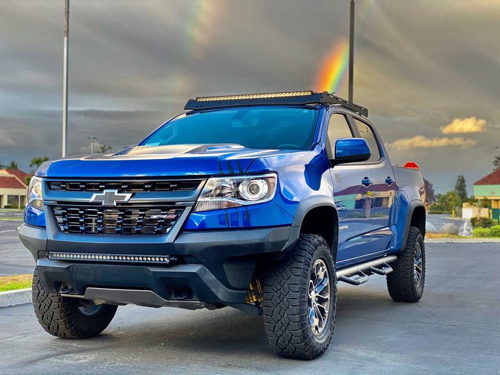 40" Cut-Out Prinsu Roof Rack Slim LED Light Bar Bracket Kit