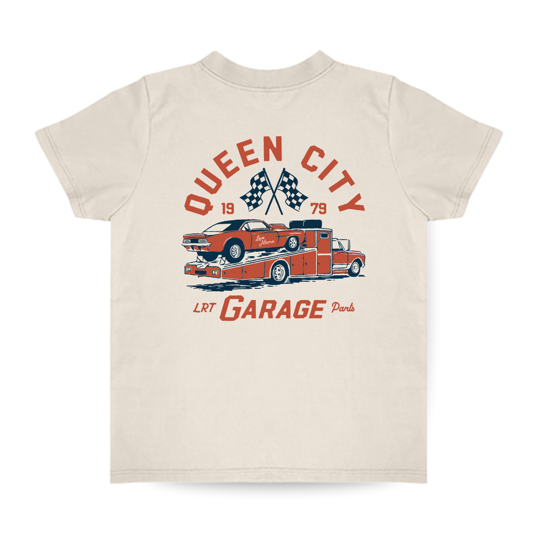 QUEEN CITY GARAGE TEE - VINTAGE CREAM