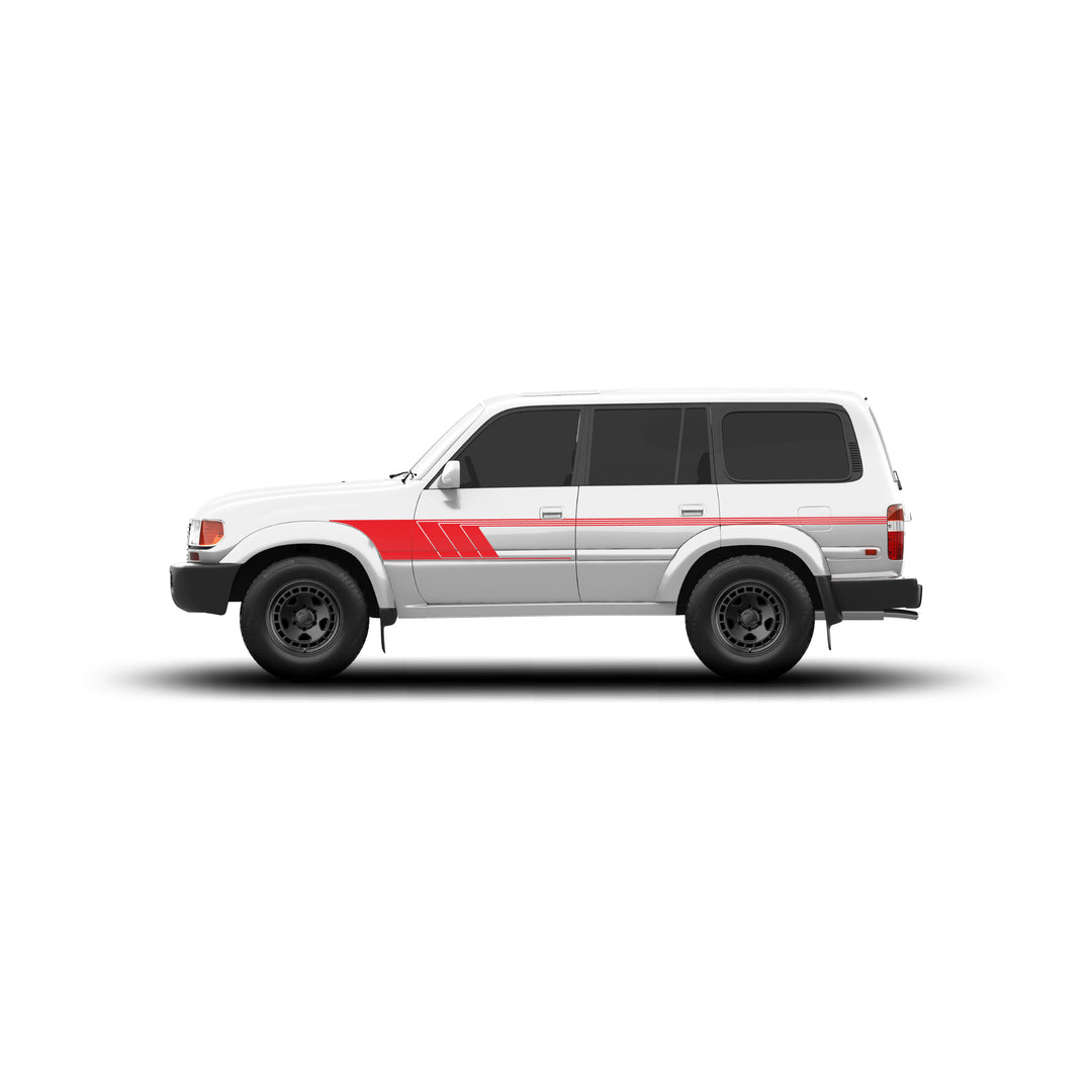 80 Series Land Cruiser Retro Stripes
