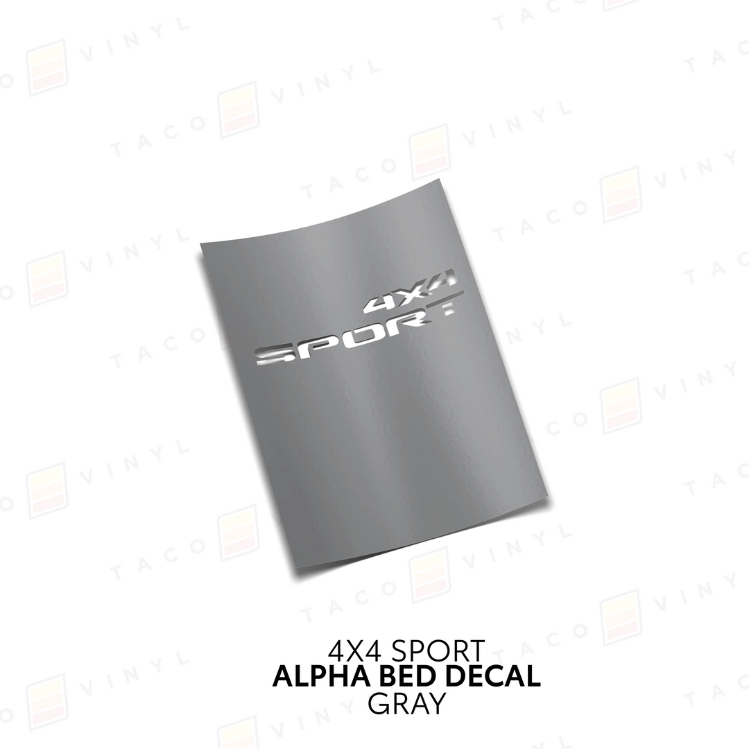 Alpha Bed Decals