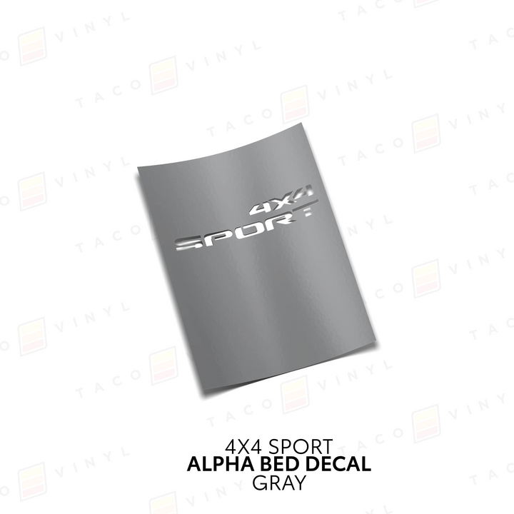 Alpha Bed Decals