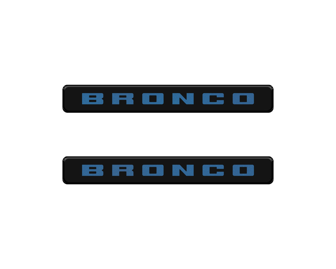 Bronco Logoed Door Sill Overlay Fits 2021-2026 Ford Bronco Sport