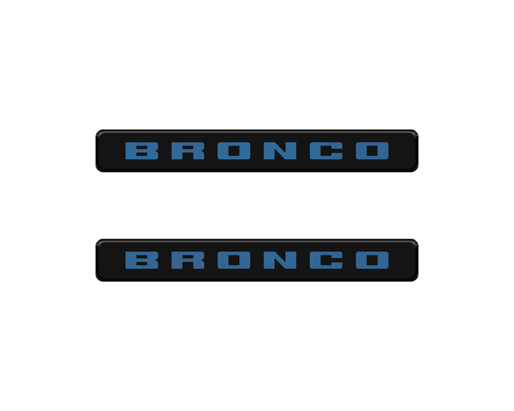 Bronco Logoed Door Sill Overlay Fits 2021-2026 Ford Bronco Sport