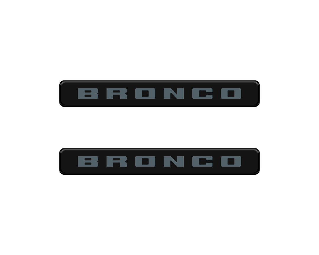 Bronco Logoed Door Sill Overlay Fits 2021-2026 Ford Bronco Sport