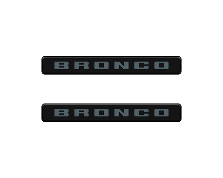 Bronco Logoed Door Sill Overlay Fits 2021-2026 Ford Bronco Sport