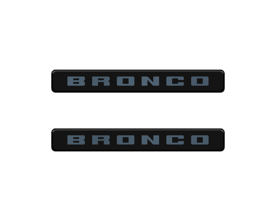 Bronco Logoed Door Sill Overlay Fits 2021-2026 Ford Bronco Sport