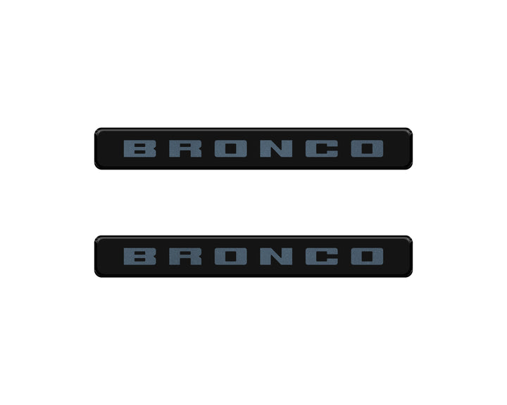 Bronco Logoed Door Sill Overlay Fits 2021-2026 Ford Bronco Sport