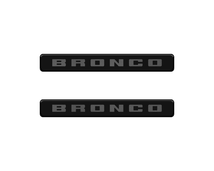Bronco Logoed Door Sill Overlay Fits 2021-2026 Ford Bronco Sport