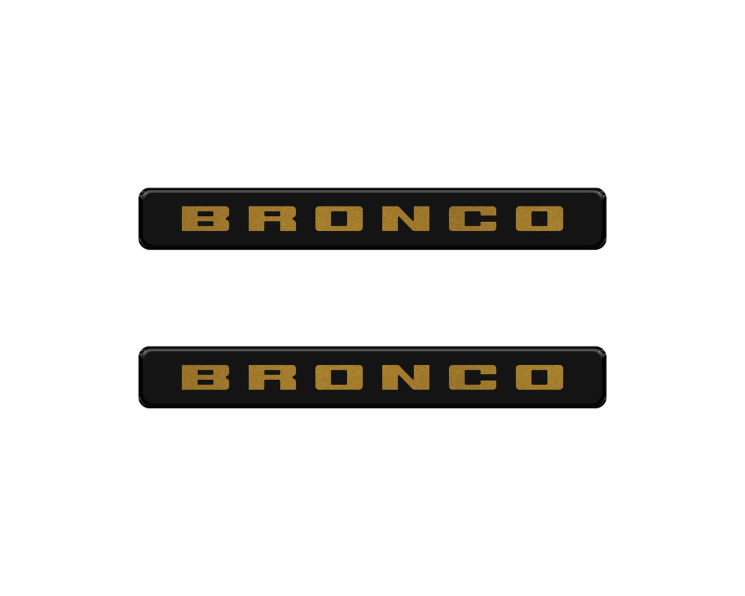 Bronco Logoed Door Sill Overlay Fits 2021-2026 Ford Bronco Sport