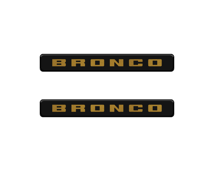 Bronco Logoed Door Sill Overlay Fits 2021-2026 Ford Bronco Sport