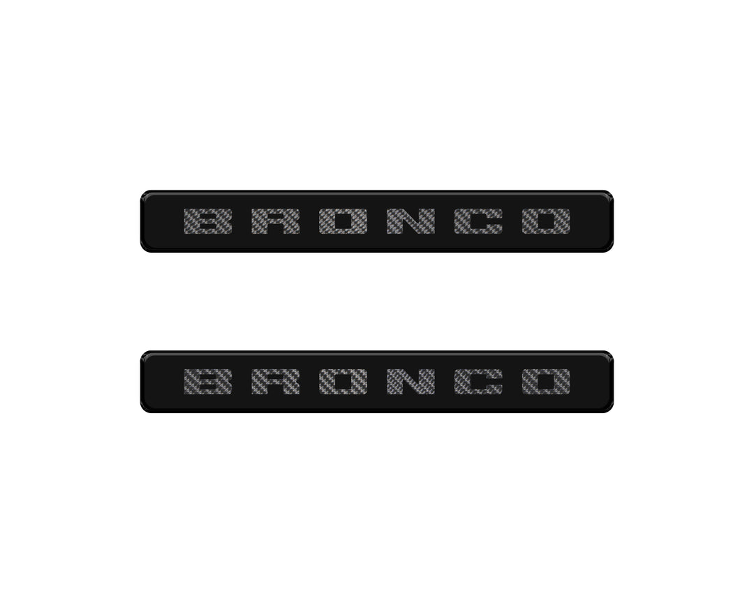 Bronco Logoed Door Sill Overlay Fits 2021-2026 Ford Bronco Sport