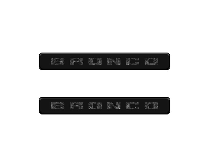 Bronco Logoed Door Sill Overlay Fits 2021-2026 Ford Bronco Sport