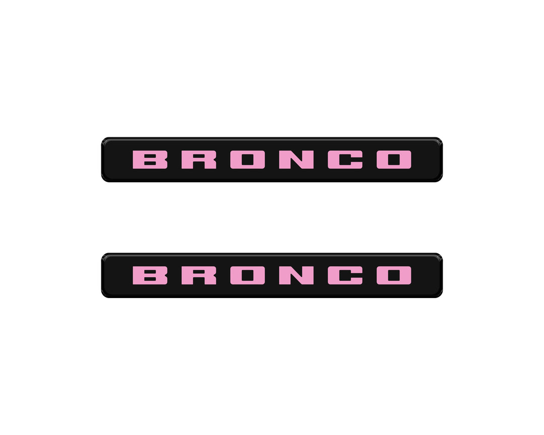 Bronco Logoed Door Sill Overlay Fits 2021-2026 Ford Bronco Sport