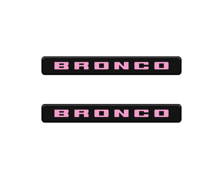 Bronco Logoed Door Sill Overlay Fits 2021-2026 Ford Bronco Sport