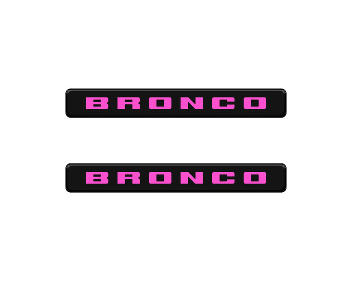 Bronco Logoed Door Sill Overlay Fits 2021-2026 Ford Bronco Sport