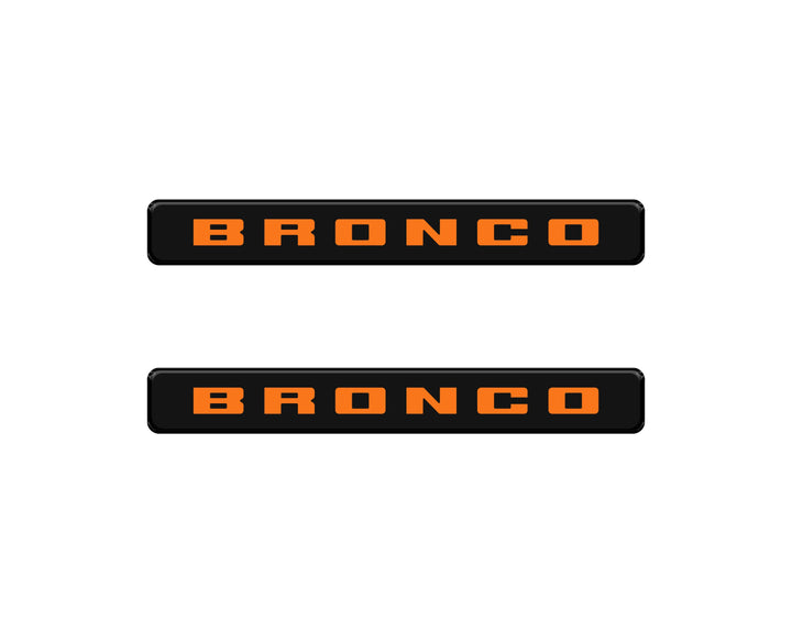Bronco Logoed Door Sill Overlay Fits 2021-2026 Ford Bronco Sport
