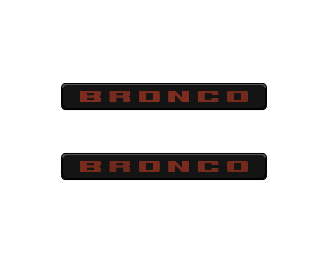 Bronco Logoed Door Sill Overlay Fits 2021-2026 Ford Bronco Sport