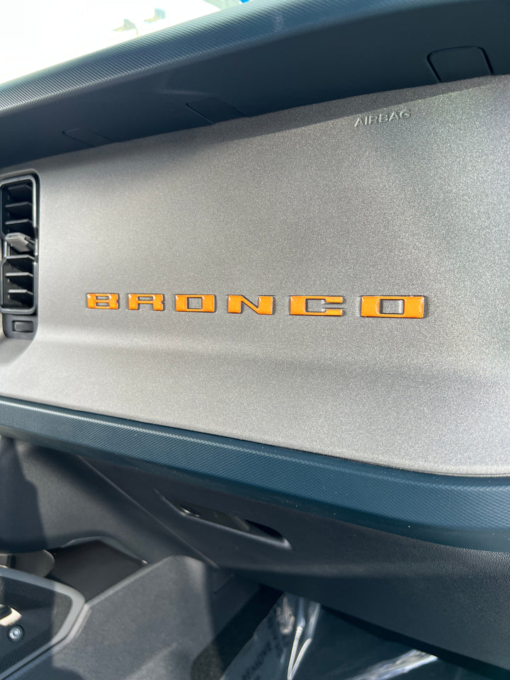 Glove Box Letters Inserts Fits 2021-2025 Ford Bronco
