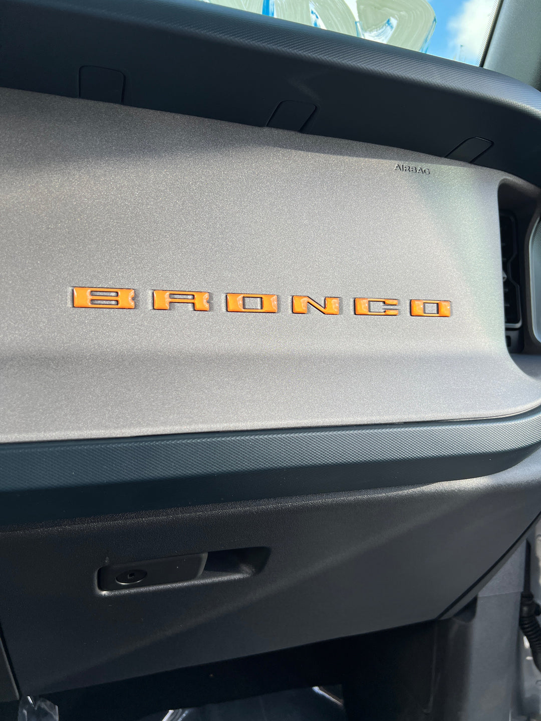 Glove Box Letters Inserts Fits 2021-2025 Ford Bronco