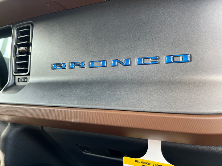 Glove Box Letters Inserts Fits 2021-2025 Ford Bronco