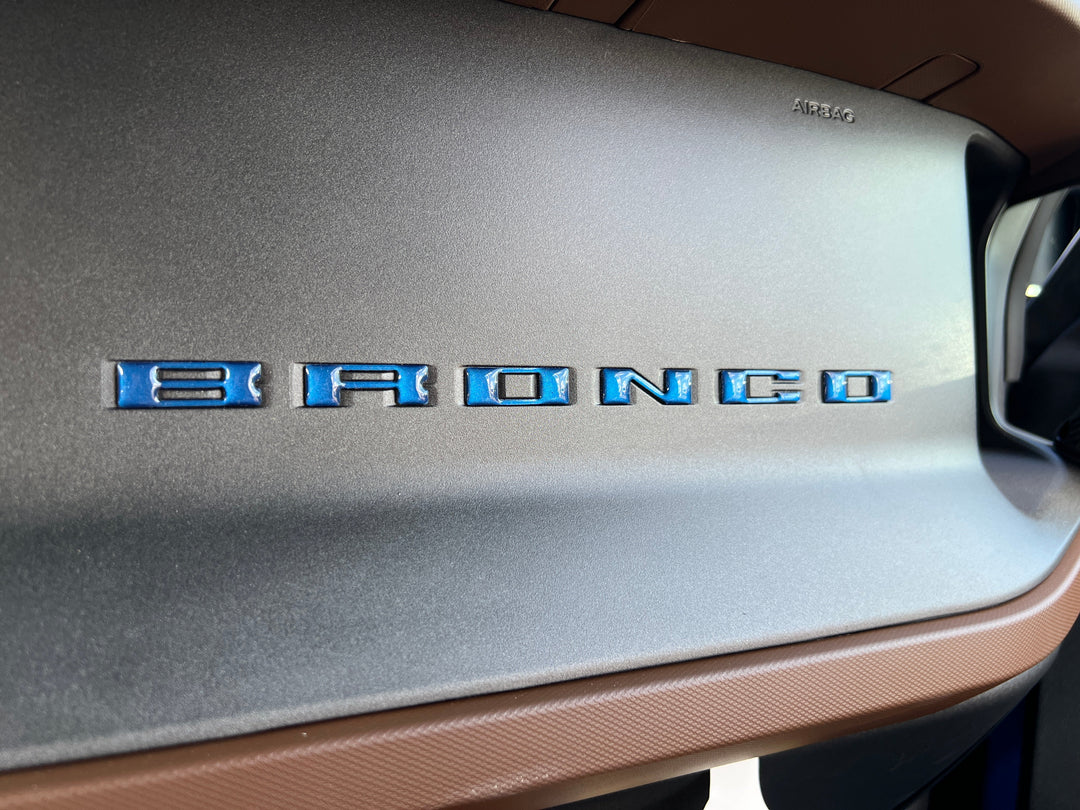 Glove Box Letters Inserts Fits 2021-2025 Ford Bronco