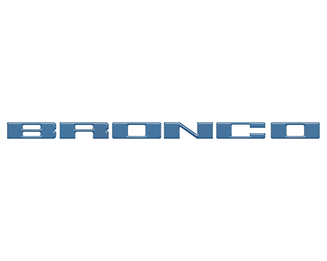 Front Grille Letter Overlays Fits 2021-2025 Ford Bronco
