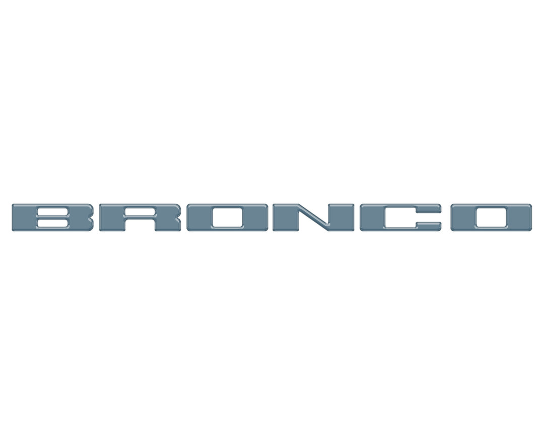 Front Grille Letter Overlays Fits 2021-2025 Ford Bronco