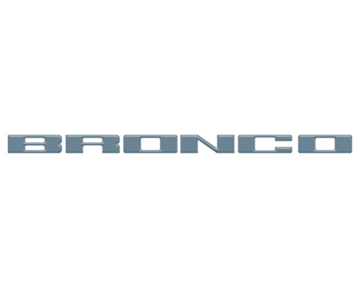 Front Grille Letter Overlays Fits 2021-2025 Ford Bronco