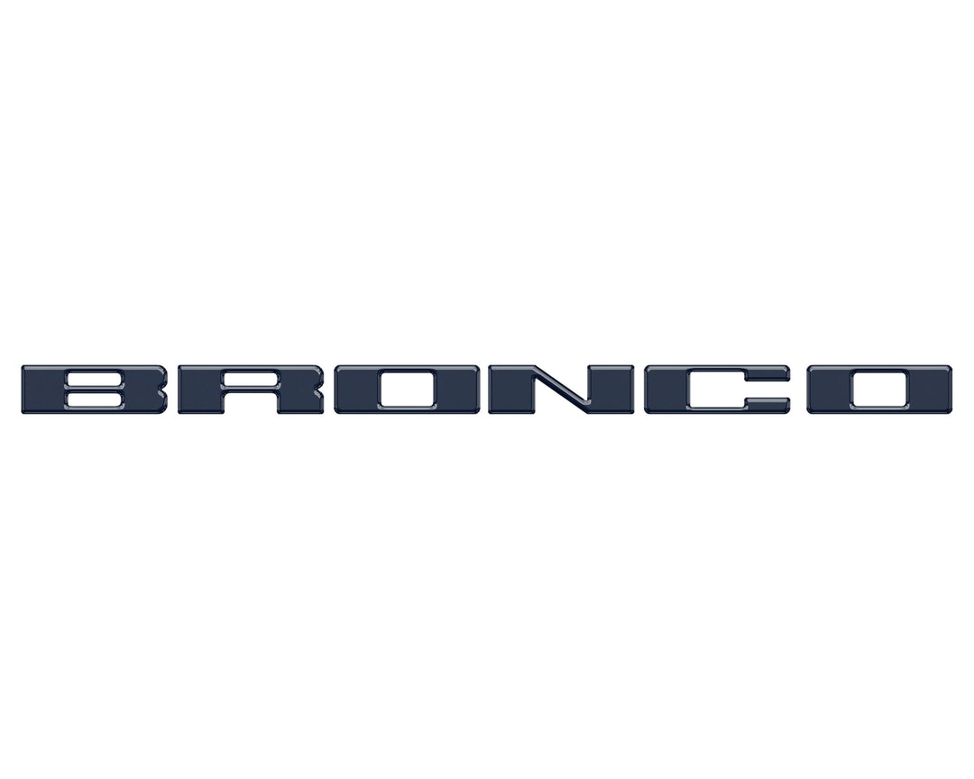 Front Grille Letter Overlays Fits 2021-2025 Ford Bronco