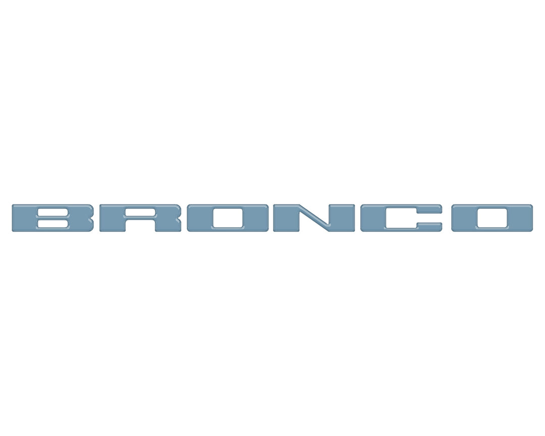 Front Grille Letter Overlays Fits 2021-2025 Ford Bronco