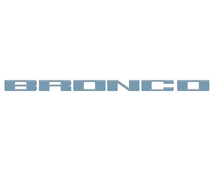 Front Grille Letter Overlays Fits 2021-2025 Ford Bronco