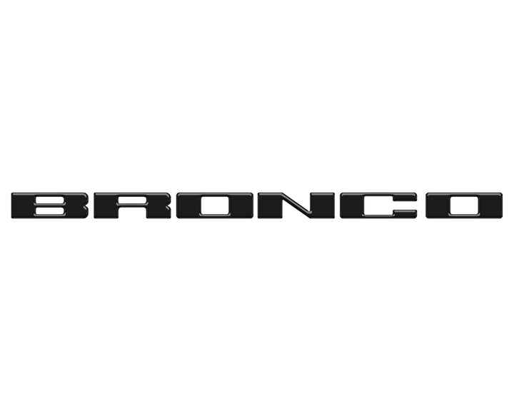 Front Grille Letter Overlays Fits 2021-2025 Ford Bronco