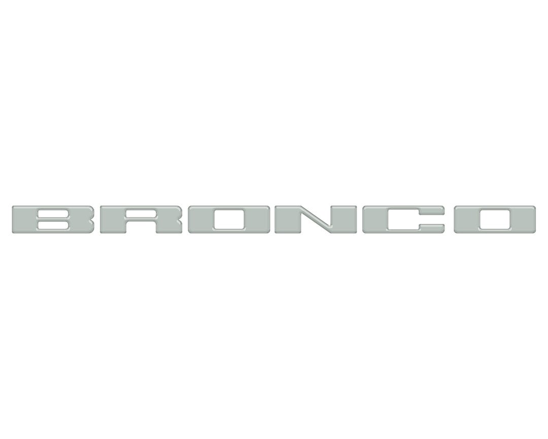 Front Grille Letter Overlays Fits 2021-2025 Ford Bronco