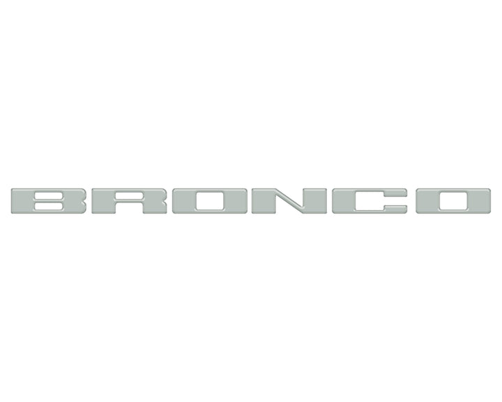 Front Grille Letter Overlays Fits 2021-2025 Ford Bronco