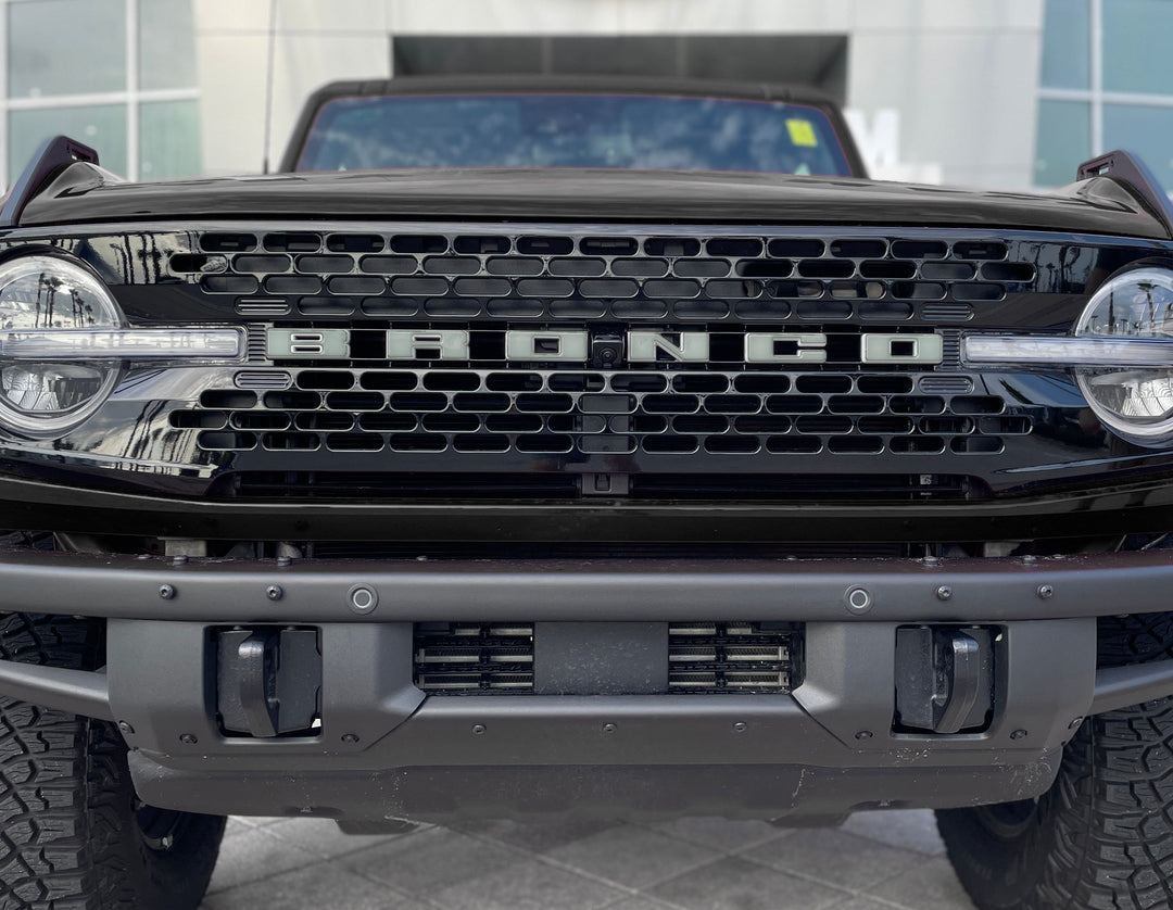 Front Grille Letter Overlays Fits 2021-2025 Ford Bronco
