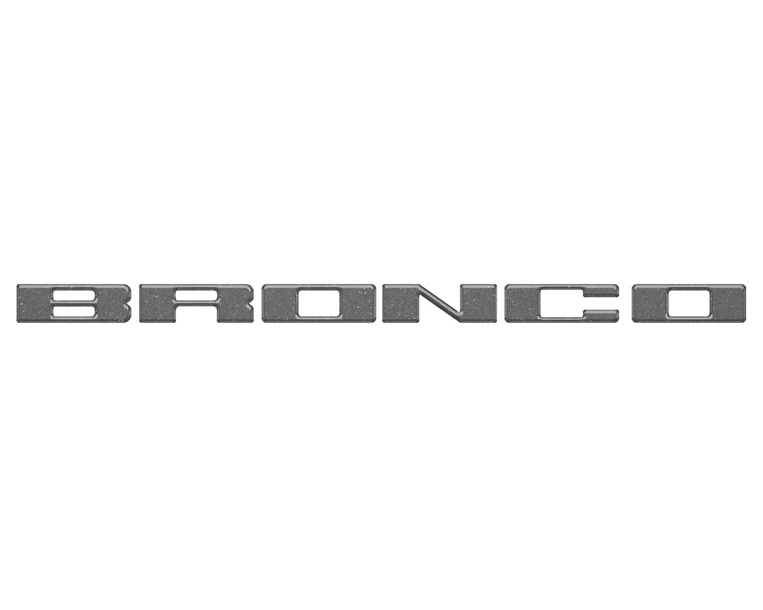 Front Grille Letter Overlays Fits 2021-2025 Ford Bronco